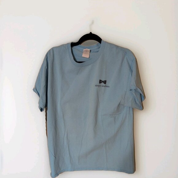 Light Blue “Simply Southern” T-shirt Size Large - Picture 1 of 4